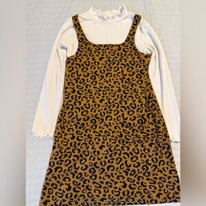 Old Navy Leopard Print Kids Matching Set - Brown and Black